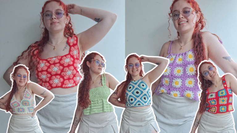 CURSO 6 CROPTOPS GRANNYS – Crochet