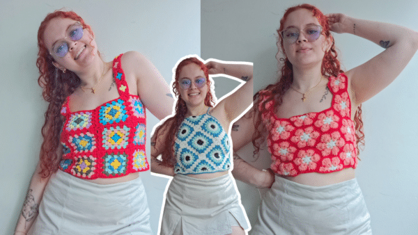 CURSO 3 CROPTOPS GRANNYS CROCHET