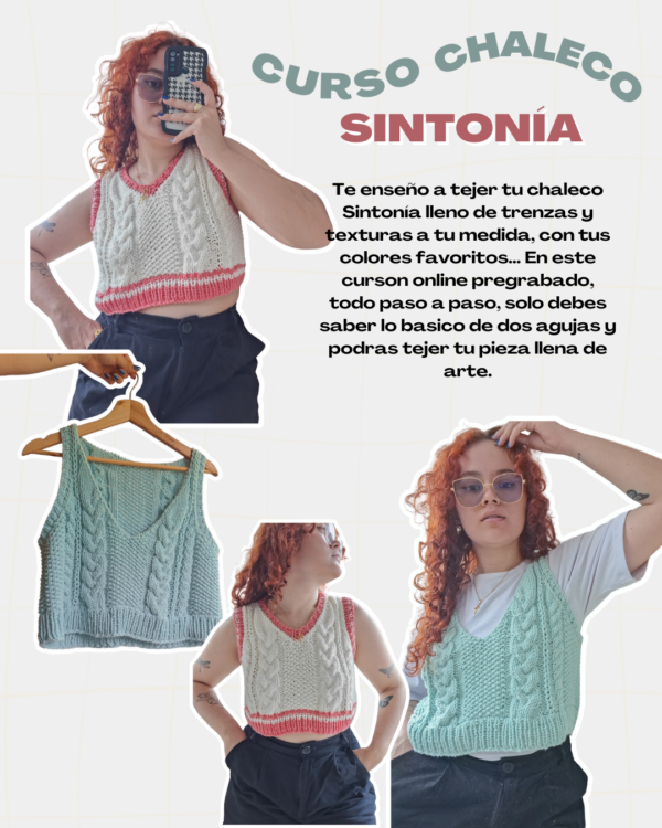 CURSO CHALECO CHUNKY SINTONIA - Imagen 3