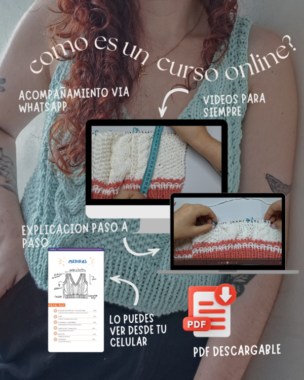 CURSO CHALECO CHUNKY SINTONIA - Imagen 5