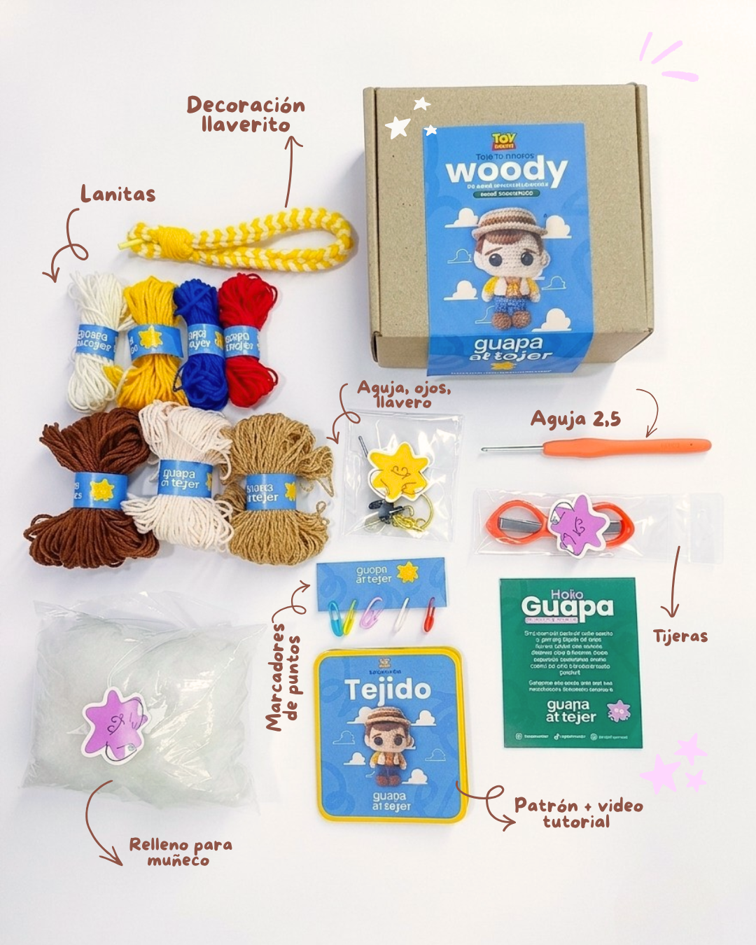 Kit Woody Amigurumi - Imagen 2